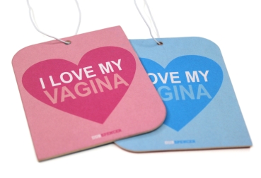 Dub Spencer air freshener - i love my vagina