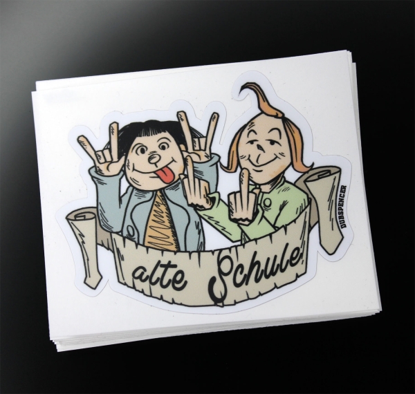 Dub Spencer - Sticker – Max & Moritz, alte Schule