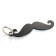 Schlüsselanhänger –  Schnurrbart Mustache - matt Schwarz
